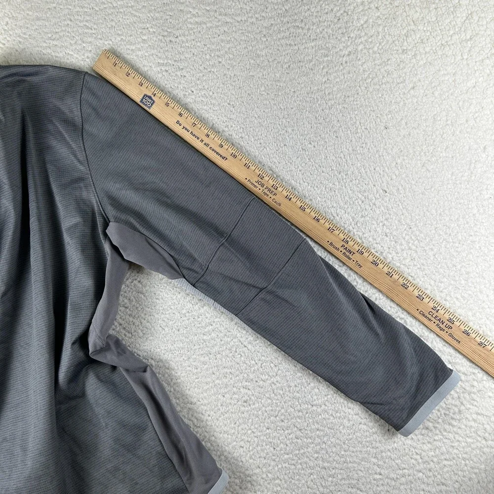 Under Armour Hoodie Mens Large Gray ColdGear Fitted Zip Pocket Fleece Pullover